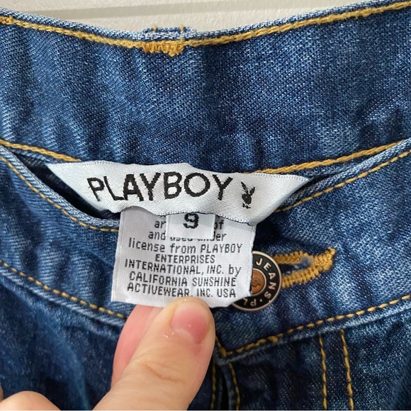 Playboy Bunny 90s Y2K Jeans Sz 9 - Picture 6 of 7